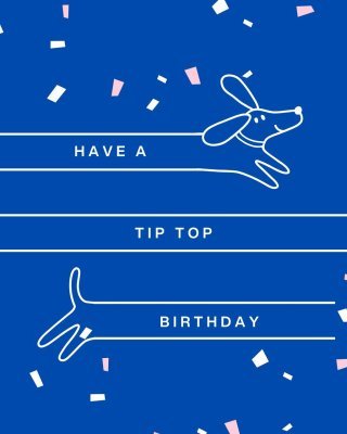 Have a Tip Top Birthday! Blue Special